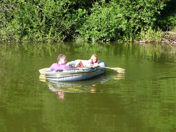 Boating on the pond