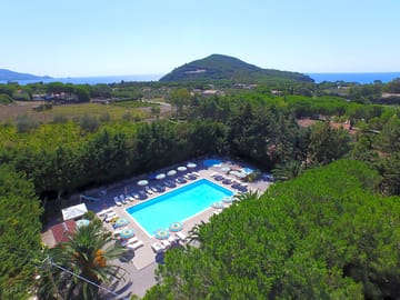 Aerial photo of the pool