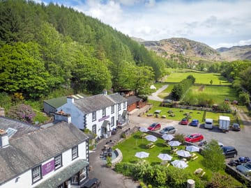 Woolpack Inn and the motorhome camp