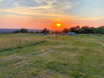 Sunset view of the site