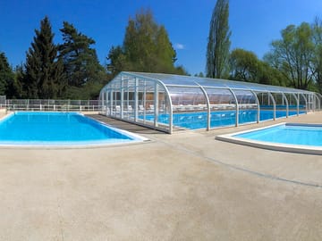 Sun deck and swimming pool area