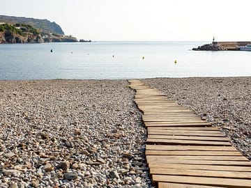 Local beach, just a ten-minute walk from the site