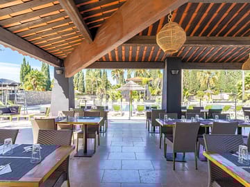 Second terrace at the restaurant