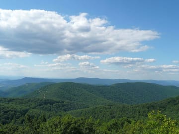 View of the appalachian mountains