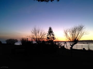 View at sunset