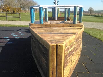 Pirate ship, childrens play area