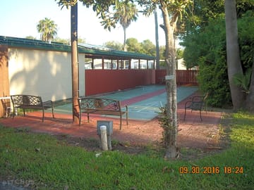 Shuffleboard courts