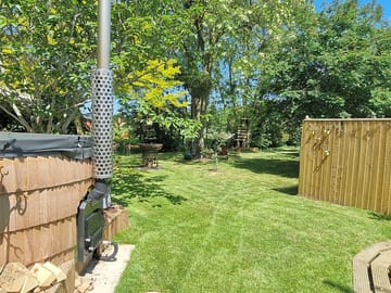 Hot tub and garden