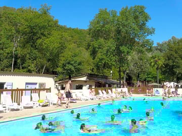 Staying fit in the swimming pool
