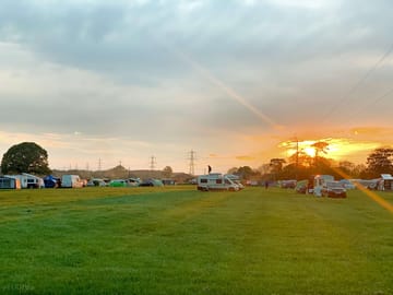 Best night ever with sunset across the field! amazing
