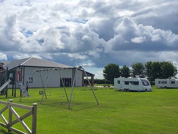 Play park and grass touring pitch