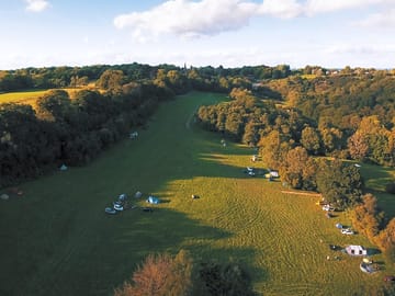 View down the main field