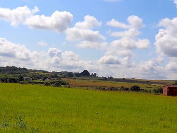 Views over farmlands