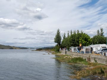 Pitches by the water's edge