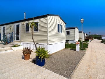 Outside the holiday homes