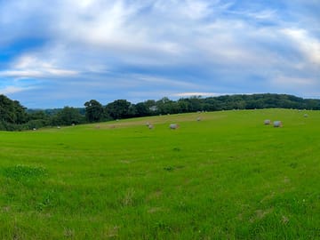 Slightly sloping field
