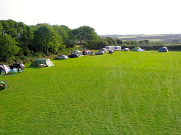 A view of the spacious camping area