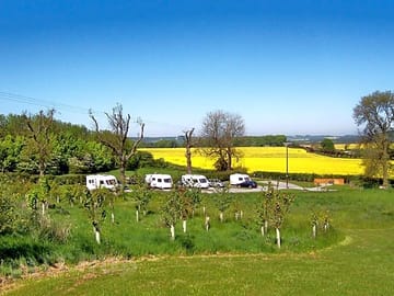 View across the caravan site and beyond