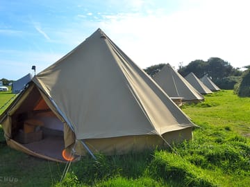 Sturdy canvas bell tents