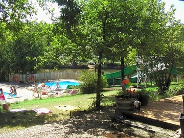 The swimming pool surrounded by nature