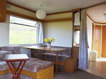 Living room and dining area