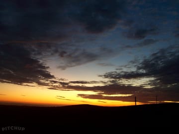 Sunrise at leswidden dairy farm