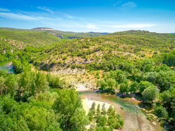 Aerial view of the area