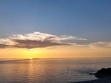 Sunset over the ocean
