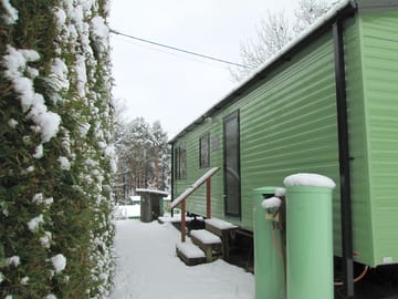 Caravans in winter