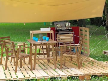Outdoor cooking area