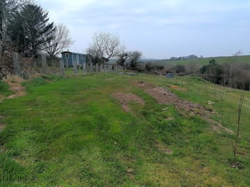 The pitch is being re-levelled and re-seeded, with willow planted around it for screening