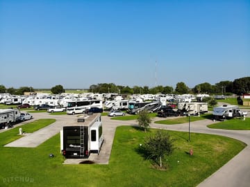 View over the campground