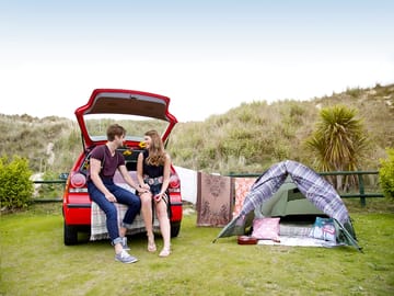 Spacious camping pitches