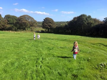 Children playing in the valley