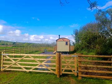 Hut entrance from the road