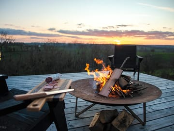 Firepit on the deck