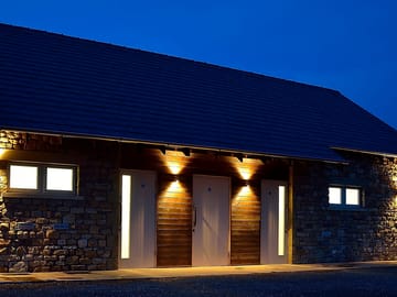 The amenity block at night. photo courtesy of mark mcinnes