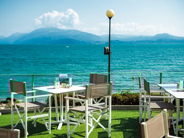 Lake-view restaurant/bar terrace