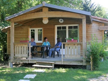 Outside a chalet