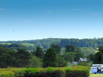 Distant views towards shanklin downs