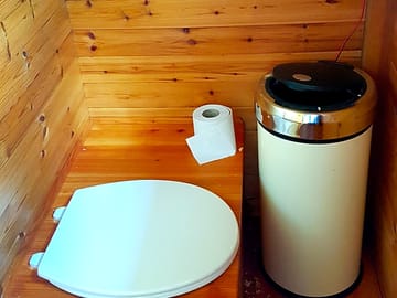 One of the composting toilets - 'the bijou loo'