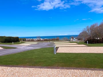 Touring pitch with sea view