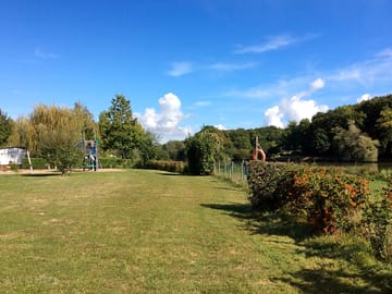 View from east side of the statics area, showing the kids' park