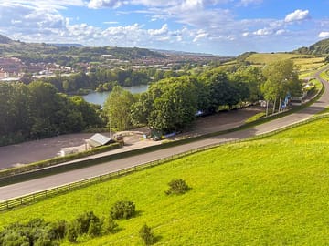 The Mere lake and race paddock