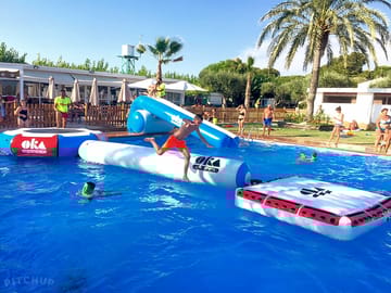 Fun time in the pool