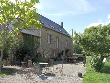 Relax outside the house