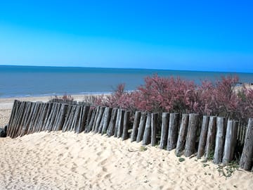Direct access to a wide sandy beach