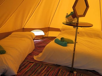 Beds in the tent
