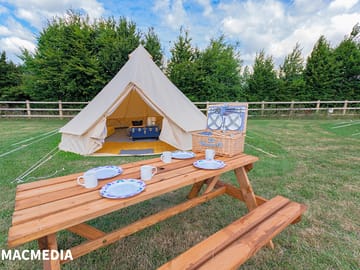 Bell tent exterior