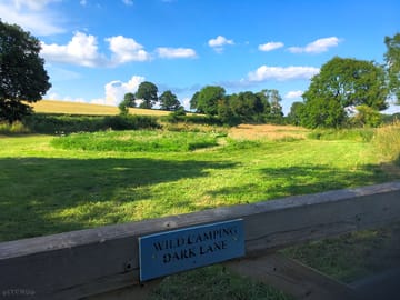 View of camping field from main gate